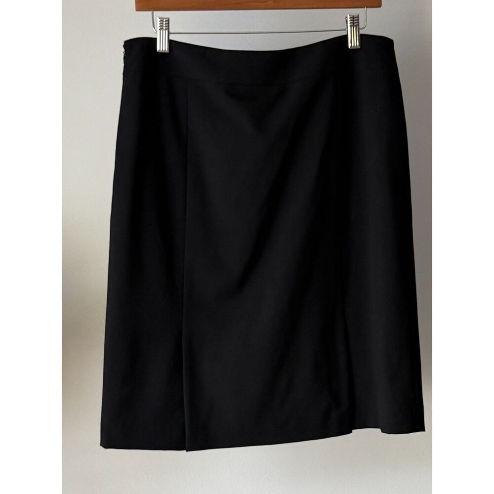 Tahari Black Pencil Skirt Knee Length Fully Lined Women's Size 10